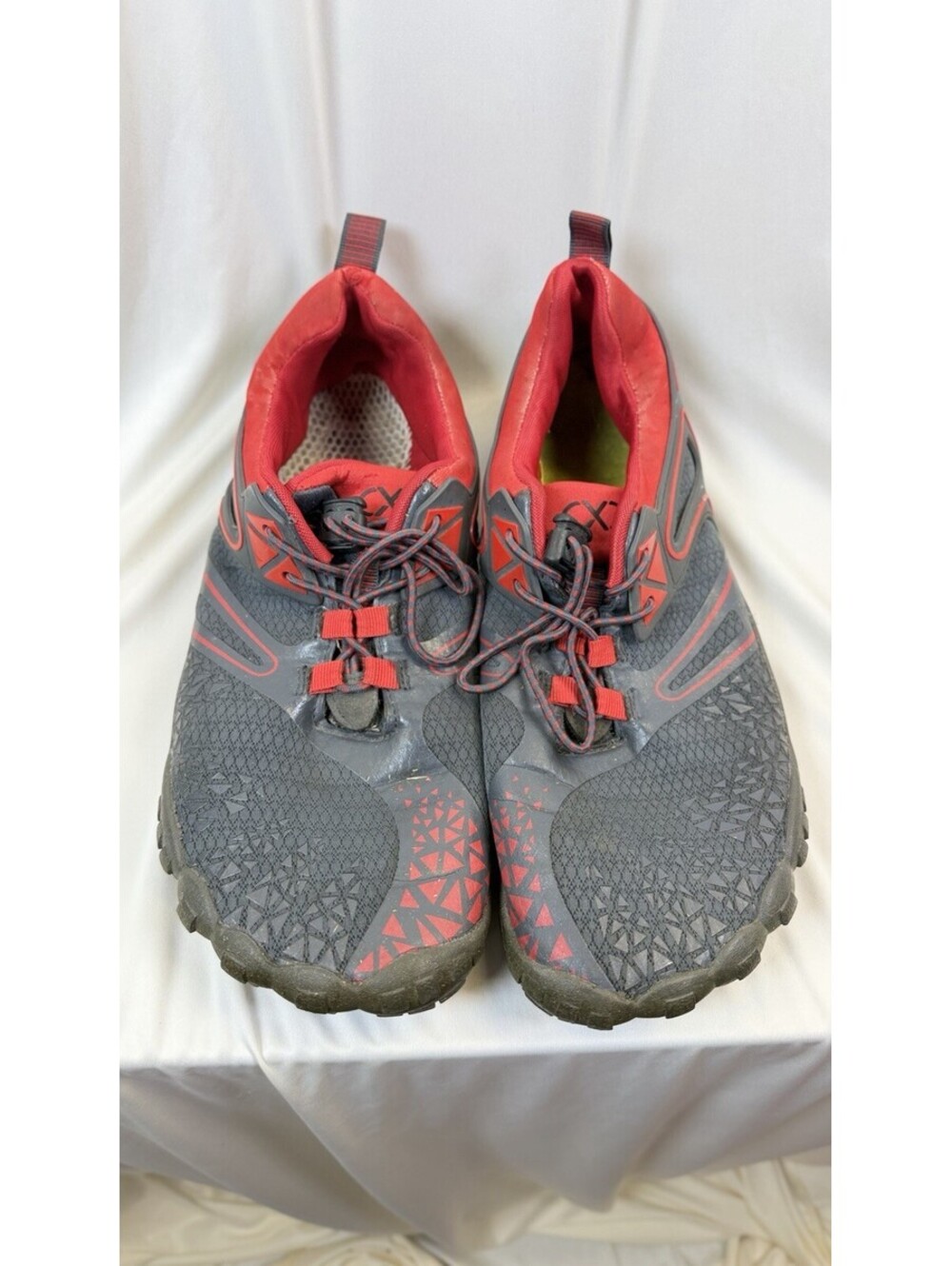 XIHALOOK Hiking Water Shoes Womens Mens Quick Dry Barefoot Red Sz 44